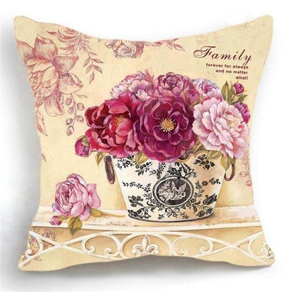 Beautiful Floral Pattern Pillow Cover
