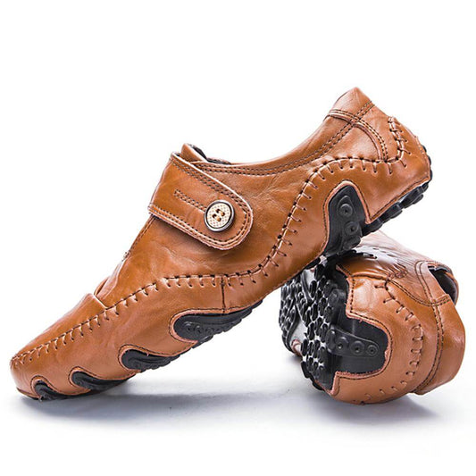 Classic Leather Mens Comfort Shoes - Pexav