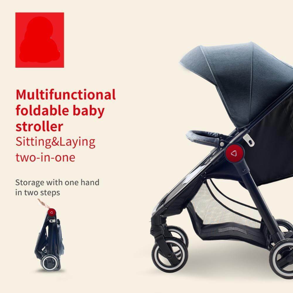 Compact Portable Baby Buggy - Pexav