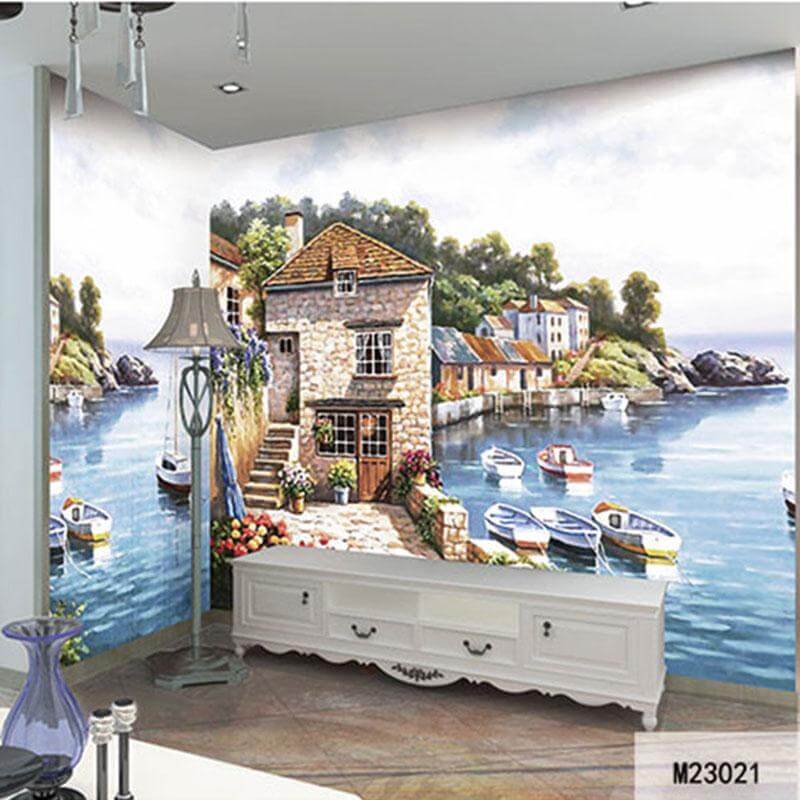 Beautiful Scene Personalized Wall Mural - Pexav