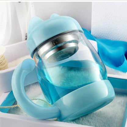 Adorable Kitty Coffee Mug With Infuser