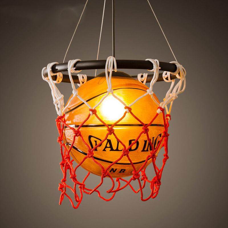 Classic Sports Basketball Drop Ceiling Light - Pexav