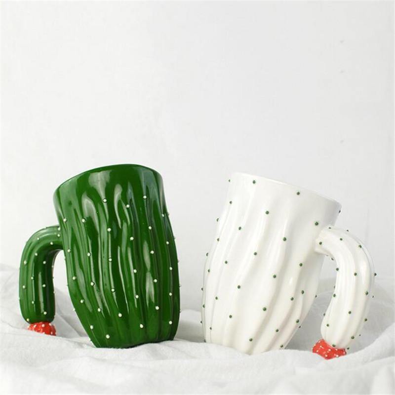 Fun Prickly Plant Ceramic Coffee Mugs - Pexav