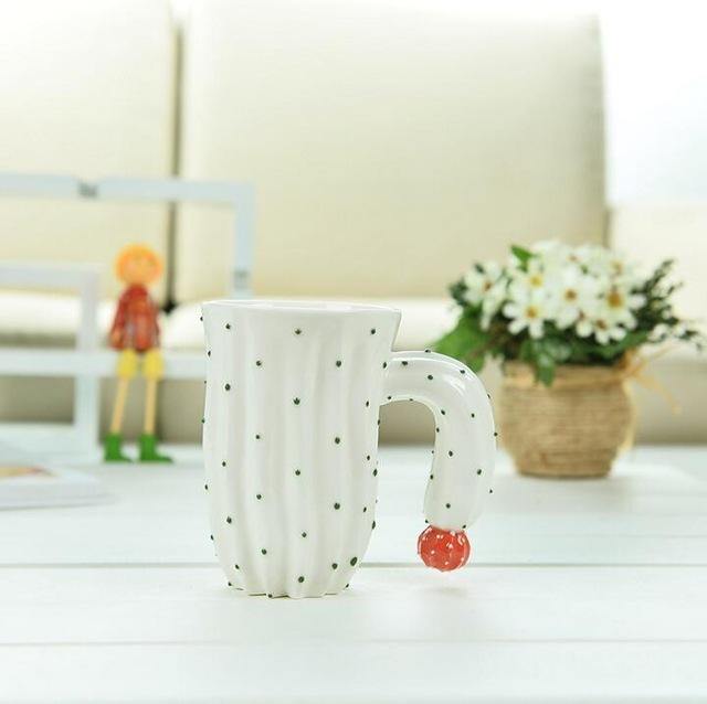 Fun Prickly Plant Ceramic Coffee Mugs