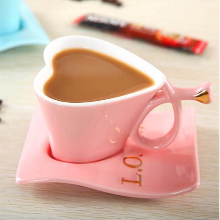Lovely Romantic Ceramic Coffee Mug - Pexav