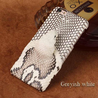 Unique Snake Skin iPhone Case with Snake Head Detail - Pexav