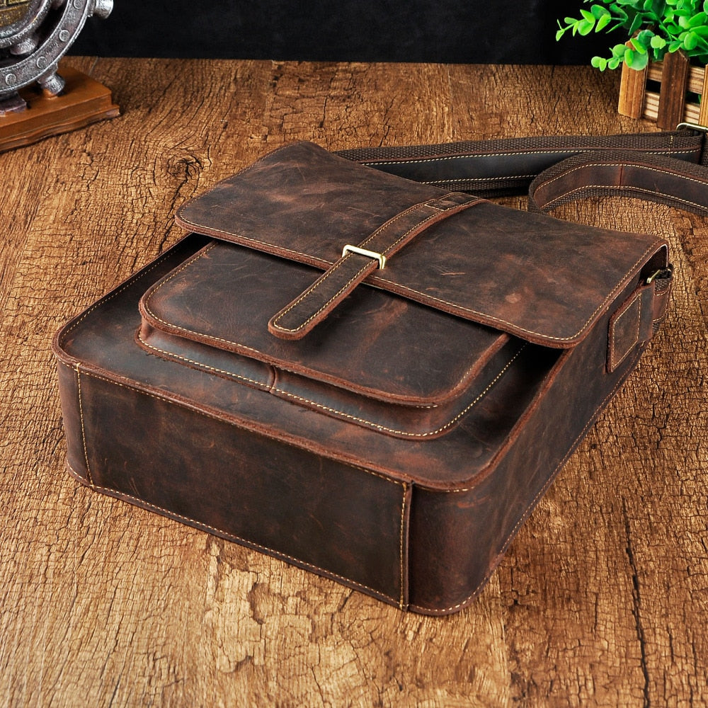 Classic Chic Leather Crossbody Bag - Pexav