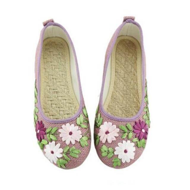 Classic Ballet Style Flat Shoes
