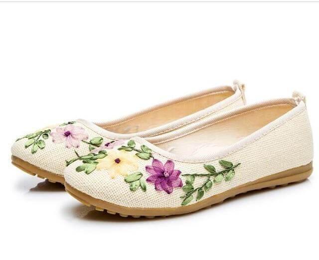 Classic Ballet Style Flat Shoes
