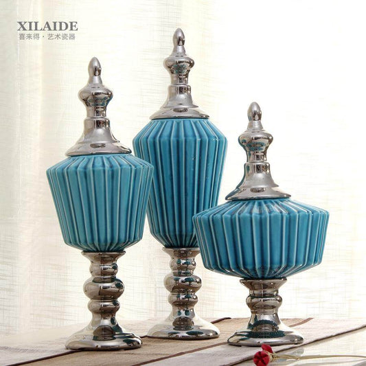 Classic Glass Decorative Storage Cookie Jars - Pexav