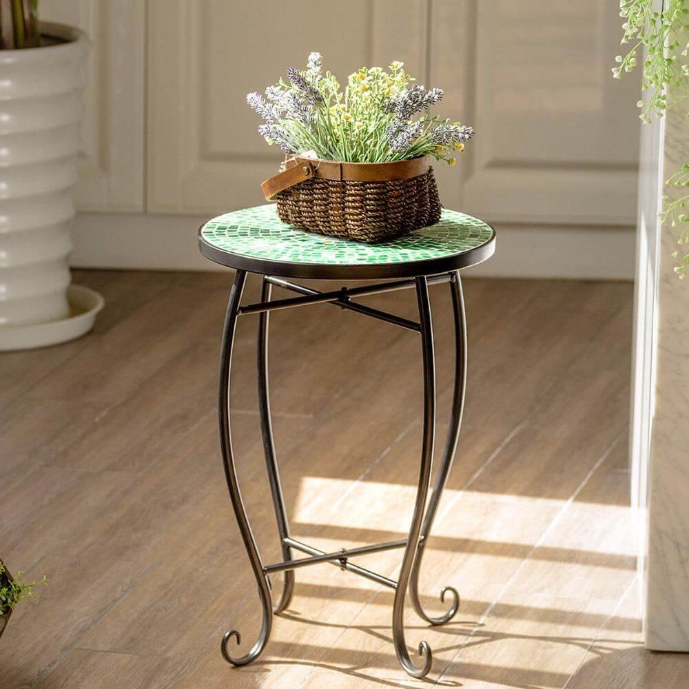 Classic Distressed Wooden End Table - Pexav