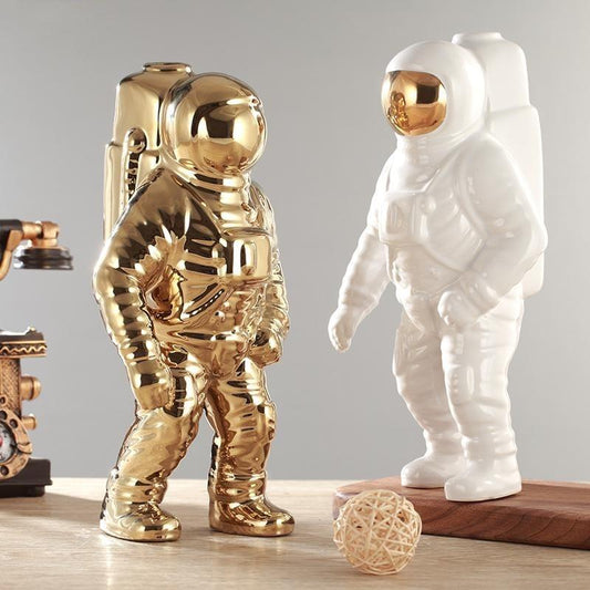 Space-Themed Floral Glass Vase - Pexav