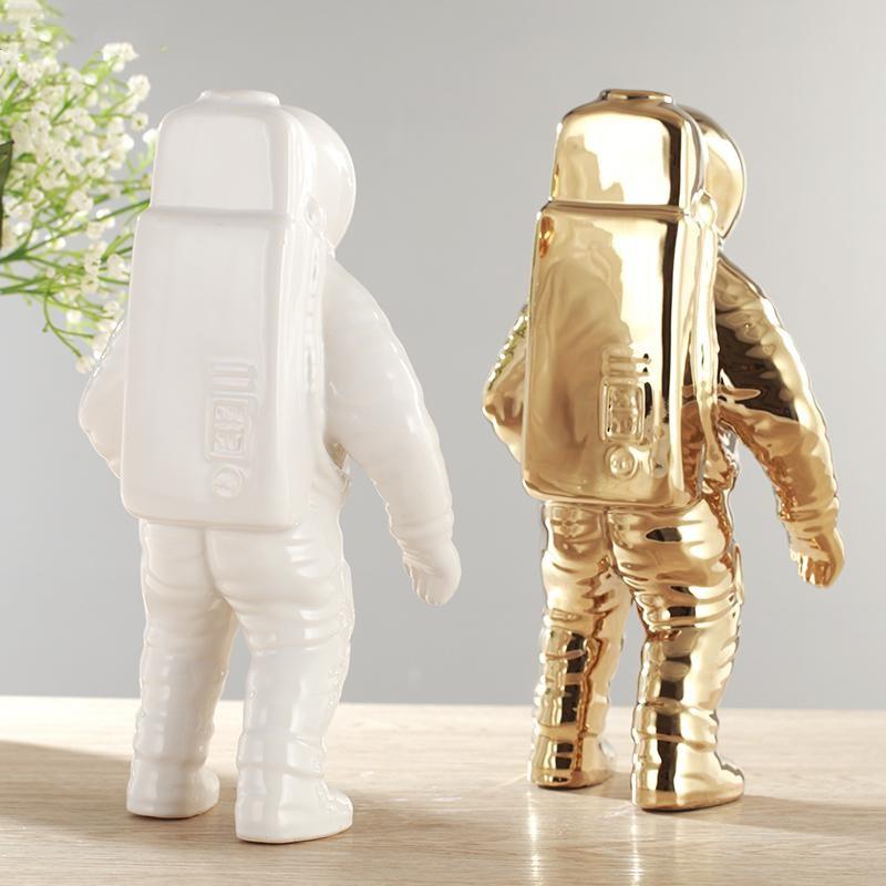 Space-Themed Floral Glass Vase