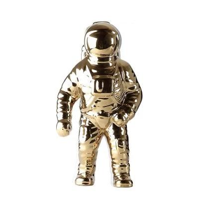Space-Themed Floral Glass Vase