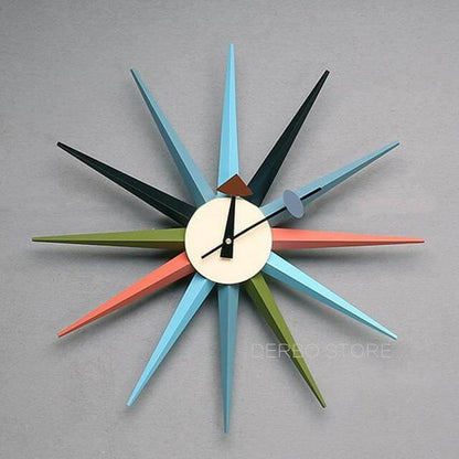 Stylish Starburst Shaped Wall Clock