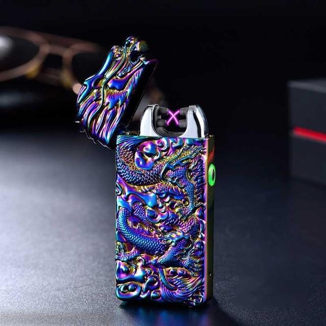 Windproof Electronic Arc Lighter for Camping