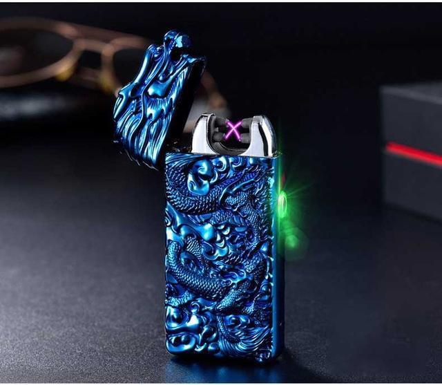 Windproof Electronic Arc Lighter for Camping