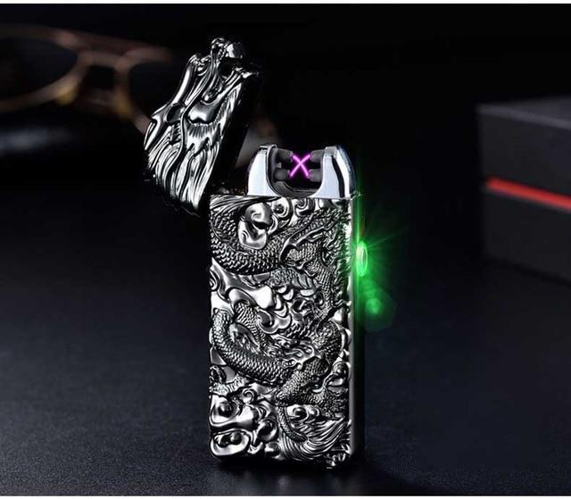 Windproof Electronic Arc Lighter for Camping