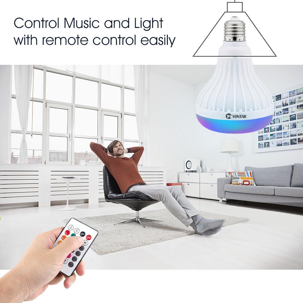 Color Changing LED Bulb Speaker