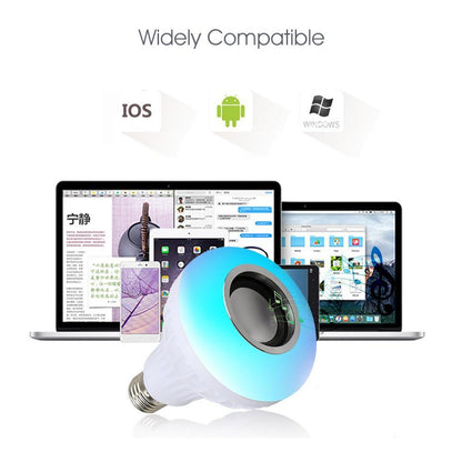 Color Changing LED Bulb Speaker