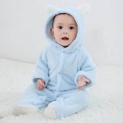 Cozy Plush Baby Bear Onesie