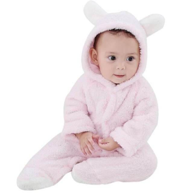 Cozy Plush Baby Bear Onesie