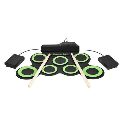 Compact Folding Digital Drum Kit Set - Pexav