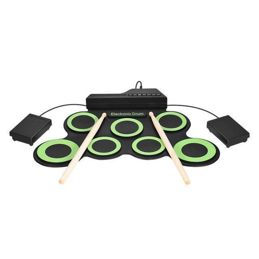 Compact Folding Digital Drum Kit Set - Pexav