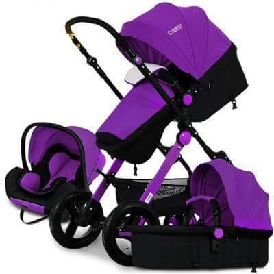 Compact 3 in 1 Baby Stroller with Storage Basket