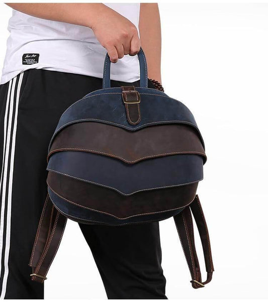 Authentic Leather Vintage Style Men's Backpack - Pexav
