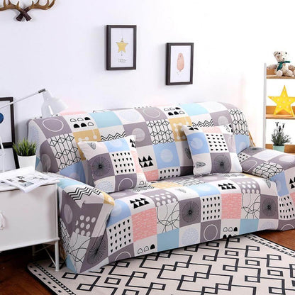 Bright Vibrant Stretch Loveseat Slipcovers - Pexav