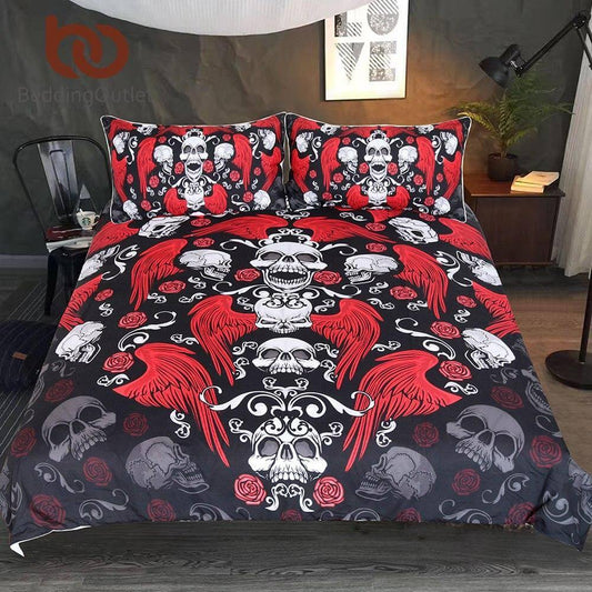 Dark Floral Soft Bedding Set - Pexav