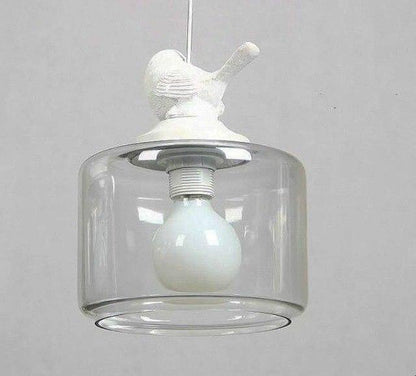 Unique Elegant Glass Bird Pendant Light Lamp