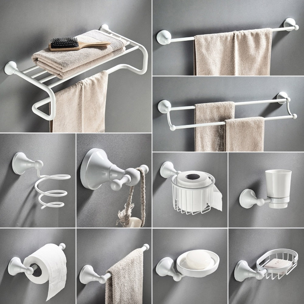 Space-Saving Bathroom Storage Holder Set - Pexav
