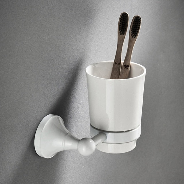 Space-Saving Bathroom Storage Holder Set