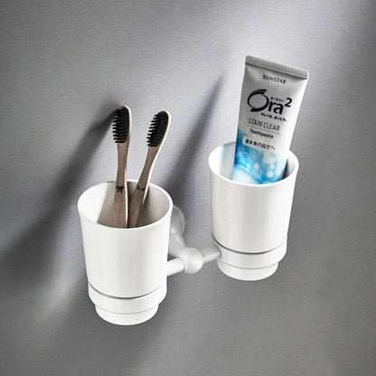 Space-Saving Bathroom Storage Holder Set