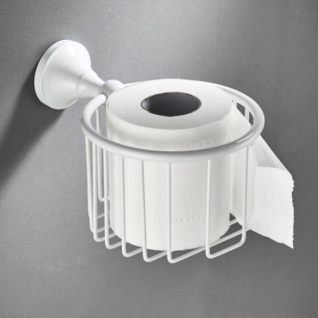 Space-Saving Bathroom Storage Holder Set