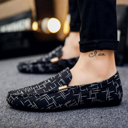 Stylish Canvas Comfort Slip On Men Shoes - Pexav