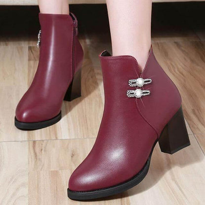 Elegant Women's Tall Heel Boots