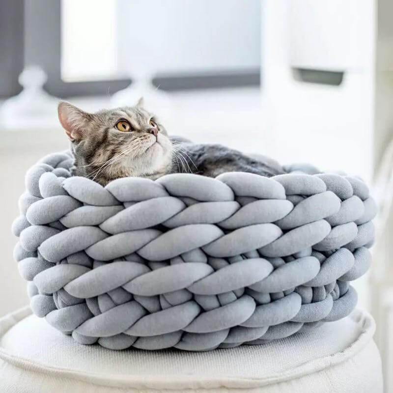 Cozy Homemade Pet Blanket Bed - Pexav