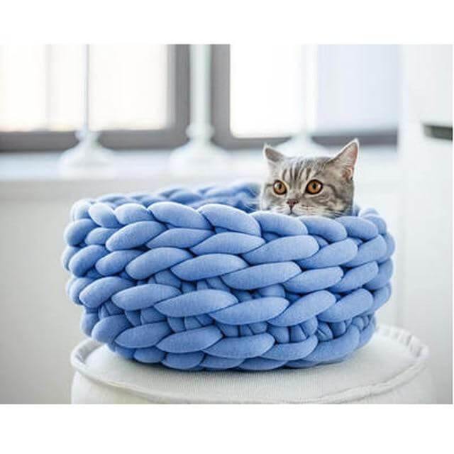 Cozy Homemade Pet Blanket Bed