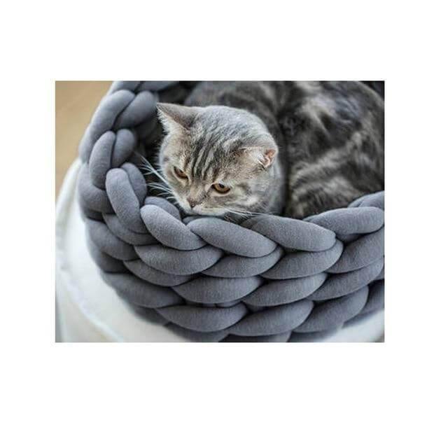 Cozy Homemade Pet Blanket Bed