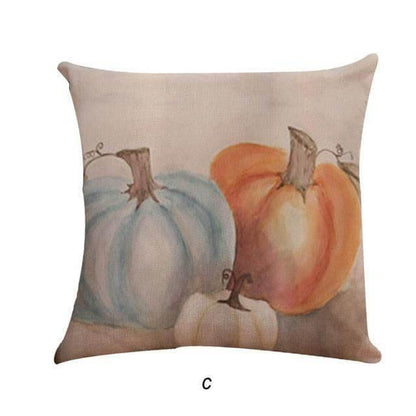 Autumn Orange Halloween Pillow Covers
