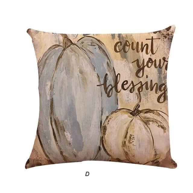 Autumn Orange Halloween Pillow Covers