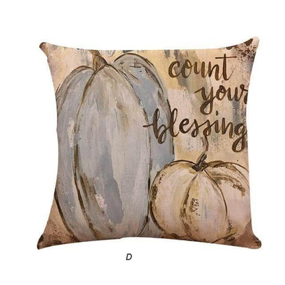 Autumn Orange Halloween Pillow Covers