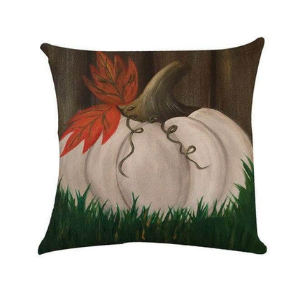 Autumn Orange Halloween Pillow Covers