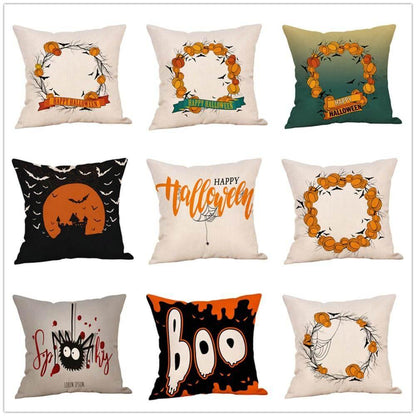 Autumn Leaf Halloween Throw Pillow Covers - Pexav