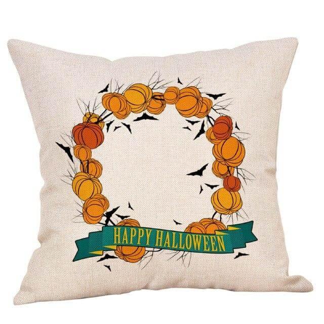 Autumn Leaf Halloween Throw Pillow Covers