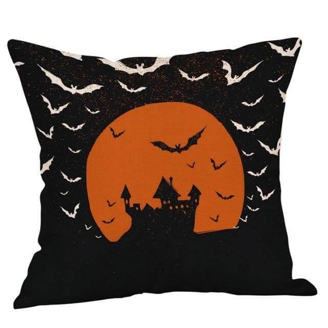 Autumn Leaf Halloween Throw Pillow Covers