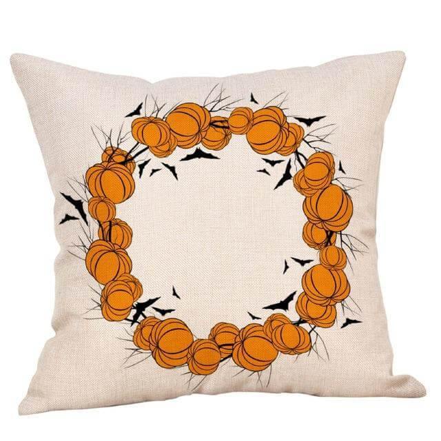 Autumn Leaf Halloween Throw Pillow Covers